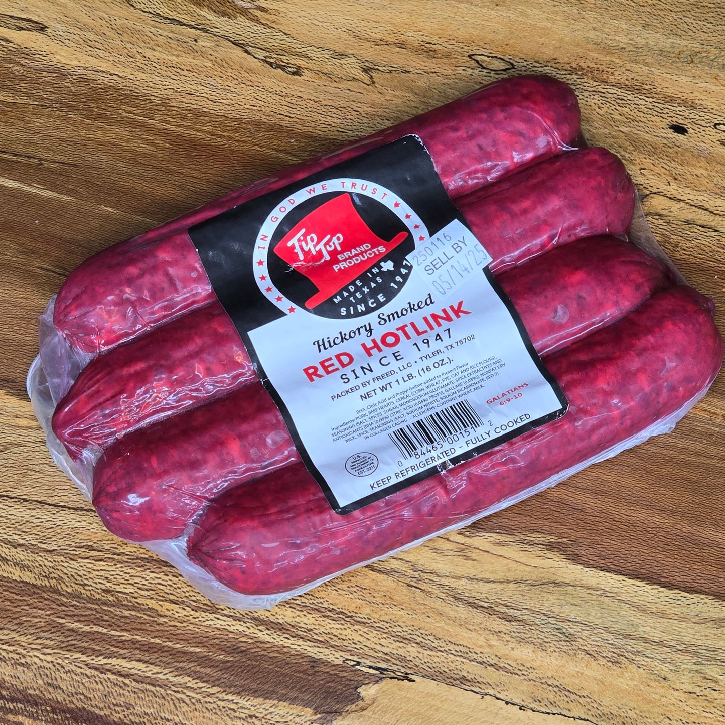 Tip Top Hickory Smoked Red Hotlink