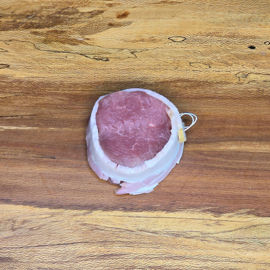 6oz Specialty Filet Pork Tenderloin wrapped in bacon